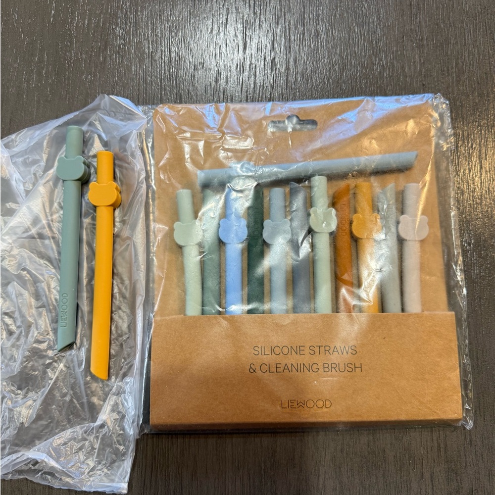Liewood kids Silicone Straws Set